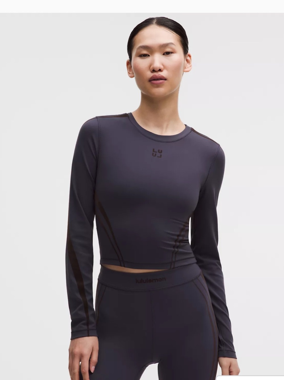 Lululemon, Wunder Train Long Sleeve, Size 8, Cropped Gym Yoga Top